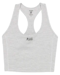 Sport-BH mit Racerback - Grau