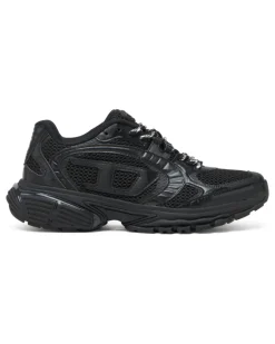 S-Pro-V-Dense-Einfarbige Sneakers aus Mesh mit Oval D-Logo - Sneakers - Damen - Schwarz