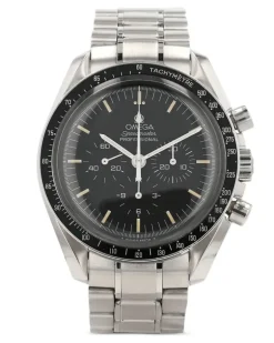 2000s Tachymeter Speedmaster Baton Hands Armbanduhr 42mm - Silber