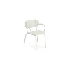 Stapelbarer Sessel Mom - Weiß - gefirnister Stahl - Designer Florent Coirier