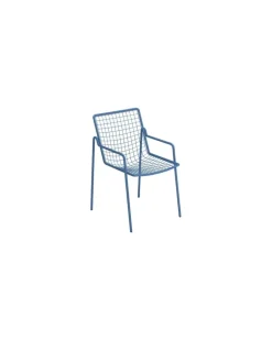 Stapelbarer Sessel Rio R50 - Blau - Stahl - Designer Anton Cristell