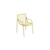 Stapelbarer Sessel Rio R50 - Gelb - Stahl - Designer Anton Cristell