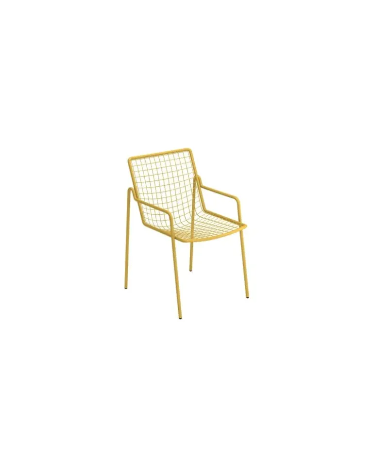 Stapelbarer Sessel Rio R50 - Gelb - Stahl - Designer Anton Cristell