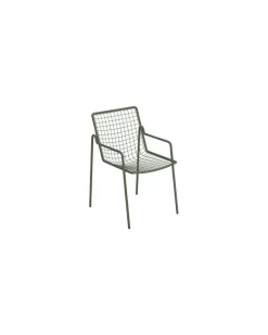 Stapelbarer Sessel Rio R50 - Grün - Stahl - Designer Anton Cristell