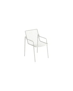 Stapelbarer Sessel Rio R50 - Weiß - Stahl - Designer Anton Cristell