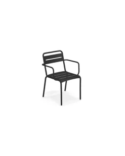 Stapelbarer Sessel Star - Gelb - Aluminium