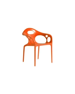 Stapelbarer Sessel Supernatural - Orange - Glasfaser - Designer Ross Lovegrove