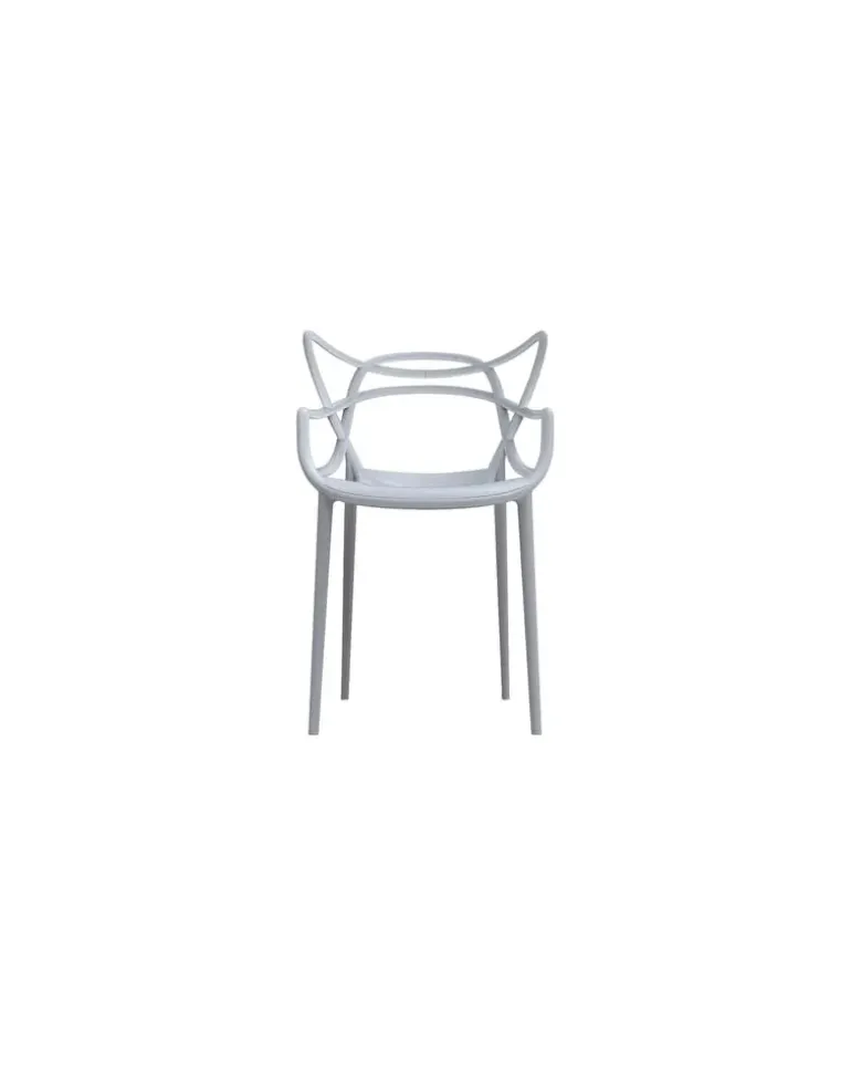Stapelbarer Stuhl Masters - Grau - Recyceltes thermoplast. Technopolymer - Designer Philippe STARCK with Eugeni QUITLLET