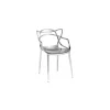 Stapelbarer Stuhl Masters - Metall - Recyceltes thermoplast. Technopolymer - Designer Philippe STARCK with Eugeni QUITLLET