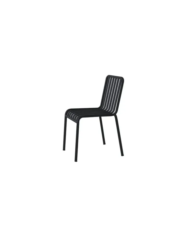 Stapelbarer Stuhl Palissade - Schwarz - Epoxy-Farbe - Designer Ronan & Erwan Bouroullec