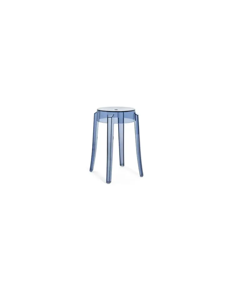 Stappelbarer Hocker Ghost - Blau - Polykarbonat - Designer Philippe Starck