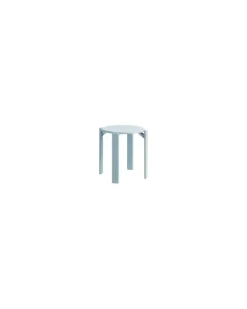 Stappelbarer Hocker Rey - Blau - Buchenfurnier - Designer Bruno Rey