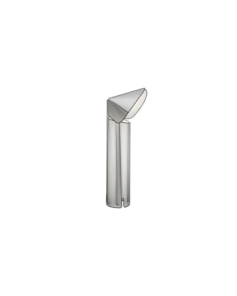 Stehleuchte Chiara - Metall - rostfreier Stahl - Designer Mario Bellini