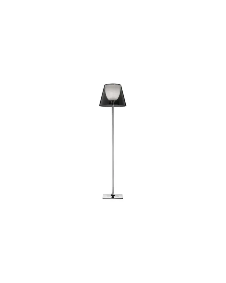 Stehleuchte K Tribe - Grau - poliertes Aluminium - Designer Philippe Starck