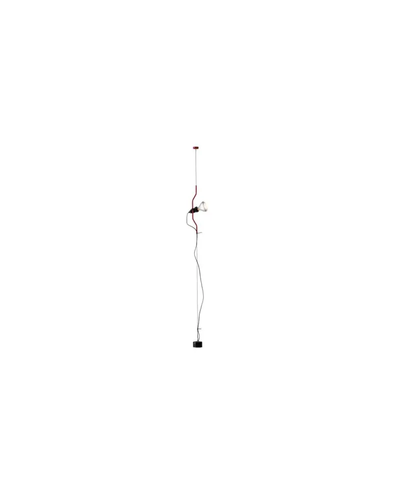 Stehleuchte Luminator - Rot - Elastomer - Designer Pio Manzu