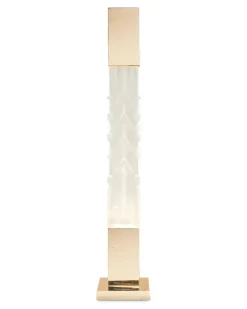 Stele I Stehlampe mit Gravur - Weiß