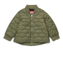 Steppjacke mit Bomberkragen - Jacken - Unisex - Grün