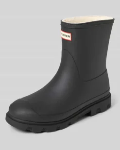 Stiefel mit Label-Detail Black