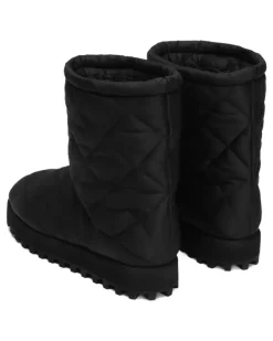 Stiefel mit Steppung - Schwarz