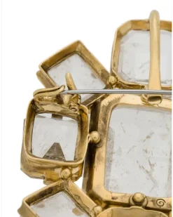 Stones Brosche - Gold
