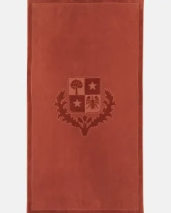 Strandhandtuch Crest Rot