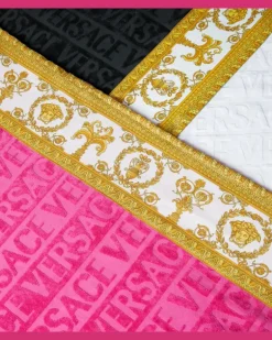 Strandhandtuch I Love Baroque Schwarz
