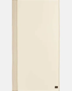 Strandhandtuch Suitcase aus Baumwolle und Kaschmir Beige