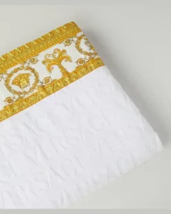 Strandhandtuch Versace Allover Weiß