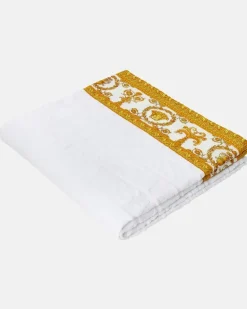 Strandhandtuch Versace Allover Weiß
