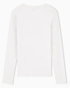 Stretchjersey Langarmshirt aus Baumwolle Core Lady Grau