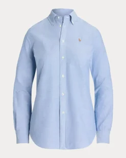 Stretch-Slim-Fit Oxfordhemd Blue