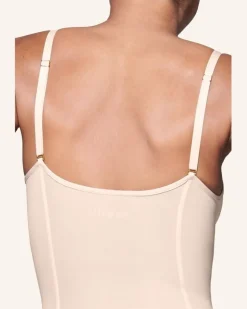 String-Body All Mesh Mit Shaping-Effekt orange Beige