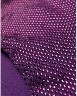 String mit Kristallen - Violett