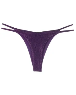 String mit Kristallen - Violett