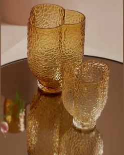 Strukturierte Arura Trio Vase - Braun