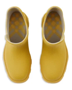Strukturierte Regenstiefel - Gelb