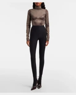 Strumpfhose mit hohem Bund Schwarz