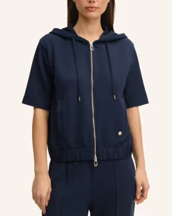Sweatjacke blau Dunkelblau