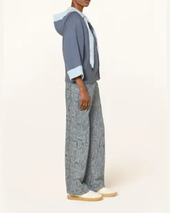 Sweatjacke Mit 3/4-Arm blau 380
