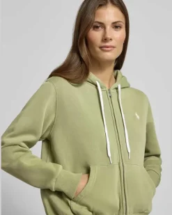 Sweatjacke mit Kapuze Gruen
