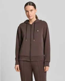 Sweatjacke mit Kapuze Modell 'OLYMPE Schoko