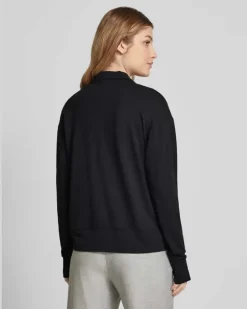 Sweatjacke mit Reißverschluss Modell 'Balance Black