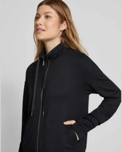 Sweatjacke mit Reißverschluss Modell 'Balance Black