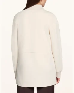 Sweatjacke weiss