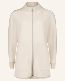 Sweatjacke weiss
