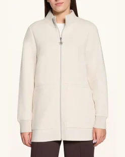 Sweatjacke weiss