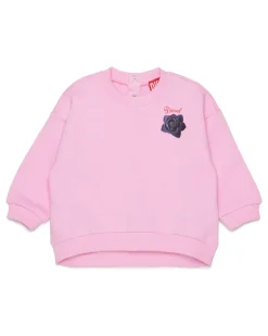 Sweatshirt aus Baumwolle mit Rosenprint - Sweatshirts - Damen - Rosa
