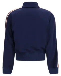 Sweatshirtjacke mit Engel-Patch - Blau