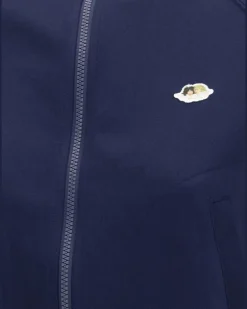 Sweatshirtjacke mit Engel-Patch - Blau