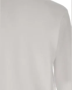Sweatshirtjacke mit Logo-Detail - Weiß